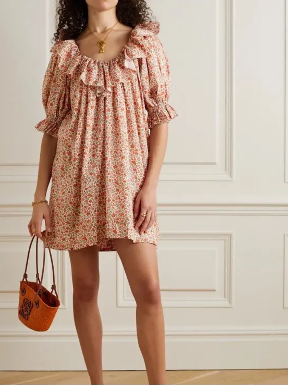 DOEN Chime Mini Dress is Liberty London floral Medium